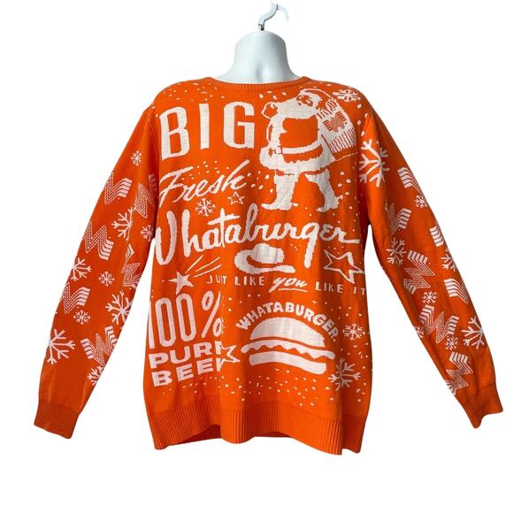 Whataburger Ugly Christmas Sweater Size XL - Picture 1 of 5